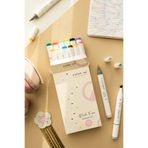 PAPERORA 12’li Çift Uçlu Alkol Bazlı Marker Kalem Seti – Fine + Chisel