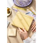 Paperora 2026 Dikey Haftalık Ajanda 12 Aylık Sert Kapak 18X20 cm - Sarı - 1 Adet