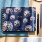 Paperora 2026 Dikey Haftalık Ajanda – Yatay A5 Formda Spiralli Sert Kapak Haftalık Ajanda 21X15 cm Disco - 1 Adet - Çok Renkli 2