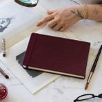 Paperora 21X15 cm Sert Kapak 80 Yaprak 140 Gr. Eskiz Defteri - Sketch - Bordo - Standart