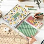 Paperora A4 Haftalık Günlük 3’Lü Masaüstü Süresiz Planlayıcı Set – Çiçekler