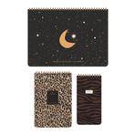 Paperora A4 Haftalık ve Günlük 3’lü Masaüstü Süresiz Planlayıcı Set – Leopar