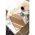 PAPERORA A4 Kraft Karton Kapak 70 Yaprak 110 gram Kareli Not Defteri