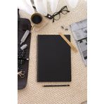PAPERORA A4 Siyah Kraft Karton Kapak 70 Yaprak 110 gram Noktalı Not Defteri