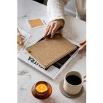 PAPERORA A5 Kraft Karton Kapak 70 Yaprak 110 gram Düz Çizgisiz Not Defteri
