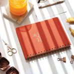 Paperora A5 Noktalı Defter 1 Adet Mercan Renkli Sert Kapaklı Keten Tasarım 15x21 cm