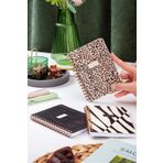 PAPERORA Cep Boy 10x14 cm Spiralli Çizgili Karton Kapak 3'lü Defter Seti Leopar