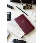 PAPERORA Charm Takılabilen 2026-2027 Mid-Year Akademik Cep Ajanda 9x17 cm Bordo