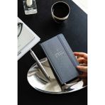 Paperora Charmlı Süresiz Haftalık Planlayıcı Cep Ajanda 9X17 cm Füme - Süresiz Cep Ajanda