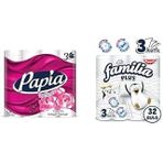 Papia 3 Katlı Egzotik Şakayık Özleriyle Parfümlü 32'Li Cilt Tuvalet Kağıdı (1 X 32 Rulo) Familia 3 Katlı Tuvalet Kağıdı 32'Li 1 Paket (1 X 32 Adet)