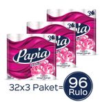 Papia Parfümlü Egzotik Tuvalet Kağıdı 96 Rulo (32 Rulo x 3 Paket)