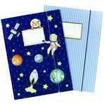 Papierdrachen Çocuklar için 2 adet yüksek kaliteli okul klasörü DIN A4 | astronot tasarımı - ilkokul öğrencileri için posta kutusu - dizüstü bilgisayar toplayıcı - defter bağlayıcı - set numarası 5