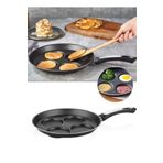 papilla 4 Gözlü Pankek Tava - Burger Köfte Tavası Hamburger Tava Xl Pancek Kahvaltı Tavası Omlet