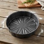 Papilla Nirvana 27 cm Portakal Kek Kalıbı - Siyah Kırçıl Granit Görünümlü Yanmaz Yapışmaz Yuvarlak Fırın ve Tart Kalıbı (6 cm Derinlik)