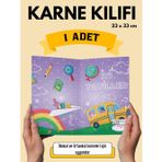 Papirus Craft Otobüs Temalı Karne Kılıfı , Karne Kabı , 1 Adet , Karne Kılıfı , Öğrenci , Yaz Tatili