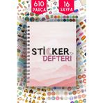 Papirus Craft Sticker Defteri 610 Adet Renkli Etiket Defteri , Sticker Book , Sticker Seti , Defter , Planlayıcı