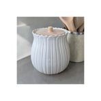 PAPİSAHOME Ahşap Kapaklı Porselen Kavanoz 2.5 L | Dekoratif Mutfak Saklama Kabı Kahve Şeker Organizer