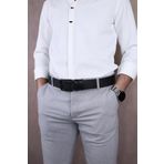 Papuç Sepeti 4401 Erkek Kot & Kumaş Kemeri Siyah 110