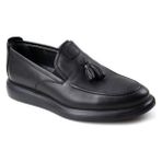 Papuçcity 02582 Loafer Siyah Erkek Günlük Deri Ayakkabı