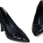 Papuçcity Dnz 03014 8,5 Cm Topuklu Kadın Desenli Stiletto Ayakkabı