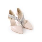 Papuçcity Sprs 02721 8 cm Topuklu Kadın Stiletto Ayakkabı - Krem