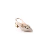 Papuçcity Sprs 02828 4 Cm Topuklu Kadın Arkası Açık Stiletto Ayakkabı
