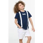 Papyon Beyaz Denim Şort + T-shirt Takım