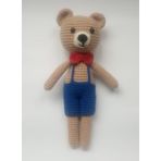Papyonlu Ayıcık Amigurumi Organik Oyuncak