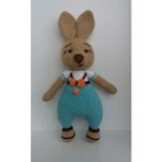 Papyonlu Tombik Tavşan Amigurumi Organik Oyuncak