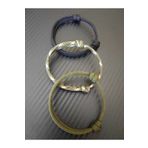 Paracord 3lü Kalın İp Bileklik 4mm Paraşüt İpi SİYAH- ASKERİ YEŞİL- ASKERİ KAMUFLAJ Tek Ebat