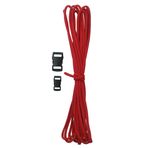 Paracord 550 4mm 7 Çekirdek Outdoor Bileklik Çadır Kamp İpi 5 metre Kırmızı