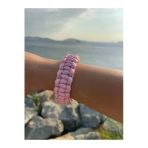 Paracord Bileklik 16 Cm Pembe