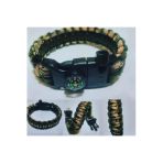 Paracord Cobra Ateş Başlatıcı + Pusulalı Survival Outdoor Hayatta Kalma Bilekliği