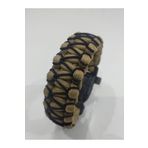 PARACORD COBRA İŞLEMELİ MODEL ATEŞ BAŞLATICI + PUSULALI SURVİVAL ACİL DURUM BİLEKLİĞİ kum beji-siyah S