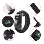 Paracord Dijital Saat Düdük Hayatta Kalma Kamp Bilekliği Mirtd0012k-Tdu-1154