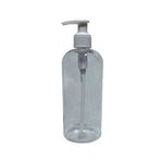 Paradise 10 adet 400 ml sıvı sabun ve dezenfekten pompalı şeffaf boş pet şişe