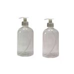 Paradise 2 Adet 500 Ml Sabun,dezenfekten Pompalı Boş Pet Şişe OtelBukleti-7224