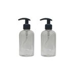 Paradise 2 Adet 500 Ml Sabun,Dezenfekten Siyah Pompalı Boş Pet Şişe