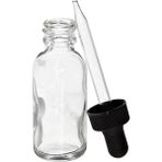 Paradise Beyaz Şeffaf Cam Şişe Cam Damlalık 30 ml