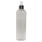 Paradise Boş Pet Şişe Ambalaj 400 ml & Valf Sprey 10 Adet Gümüş Şişe