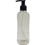 Paradise Cam Görünümlü Plastik Şeffaf Şişe, Sıvı Sabunluk ve Dezenfektan Pompalı 200 ml 3 Adet