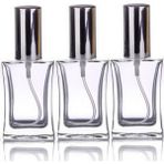 Paradise Cam Yeniden Doldurulabilir Sprey Kolonya Parfüm Şişesi 50 ml - 3 Adet Şeffaf Boş Şişe