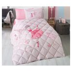 paradise RANFORCE Paris Yataklarında %100 Pamuklu Romantik Kızlar, Düz Çarşaflı Eyfel Kulesi Temalı Yorgan Seti, Kız Çocuk Yatak Odası Takımı, İkiz XL/İki Kişilik Boy