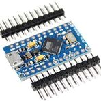 Paradisetronic.com Pro Micro modülü Arduino ATMEGA32U4, Leonardo Board benzer, 5 V, 16 MHz 33,5 mm x 18,2 mm x 4,2 mm 91