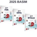 Paraf Yayınları 3D Yayınları Ayt Fen Bilimleri Soru Bankası Seti Fizik Kimya Biyoloji Soru Bankaları Set 2026