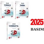Paraf Yayınları 3D YAYINLARI TYT TÜRKÇE + TARİH + COĞRAFYA SORU BANKALARI SET 2025 BASIM