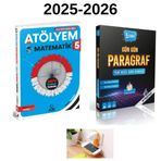 Paraf Yayınları 5. Sınıf Matematik Atölyem + Strateji Yayınları Gün Gün Paragraf Set 2026(PRİZ TUTUCULU)