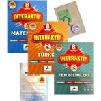 Paraf Yayınları 8.sınıf Interaktik Serisi 3'lü Set-Yeni-(Okyanus Yayınları Deneme+Açacaklı Anahtarlık)