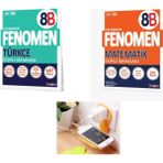 paraf yayınları Fenomen 8Btürkçe, 8B Matematik Kitapları (2025-2026)Priz Tutucu Hediye