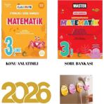paraf yayınları Okyanus Yayınları 3.Sınıf Classmate Matematik + Master Matematik Soru Bankası Set Fiş Tutuculu